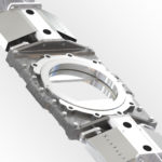 D2G knife gate valve close-up