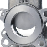 TV knife gate valve close-up