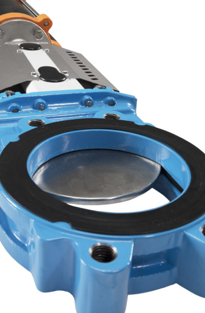 Knife gate valve WB11 close-up