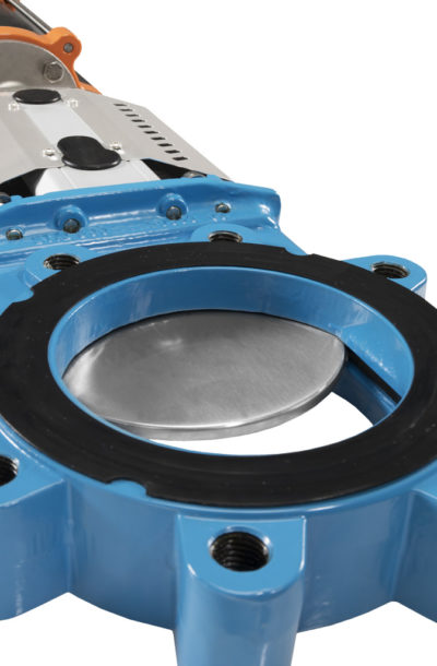 Knife gate valve WB14 close-up